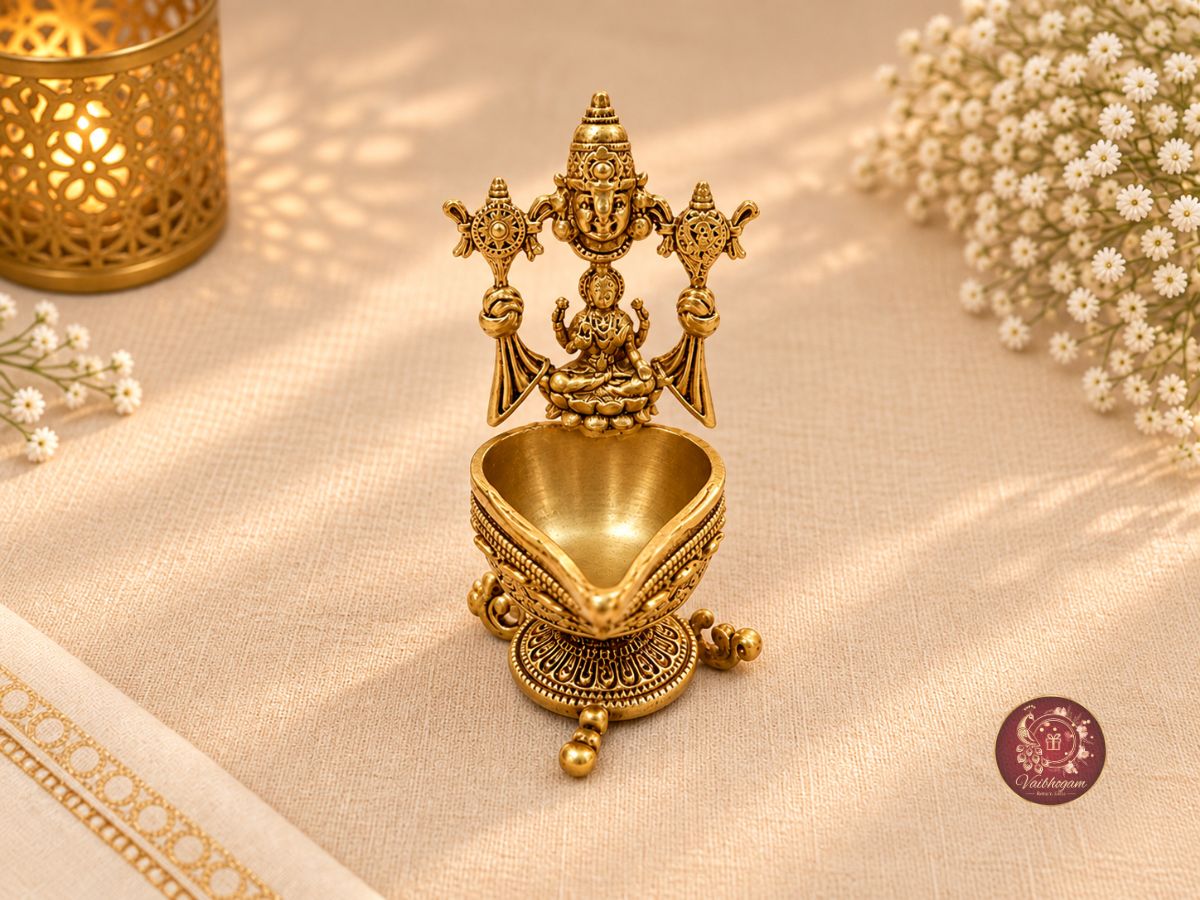 Brass Balaji Lakshmi Diya