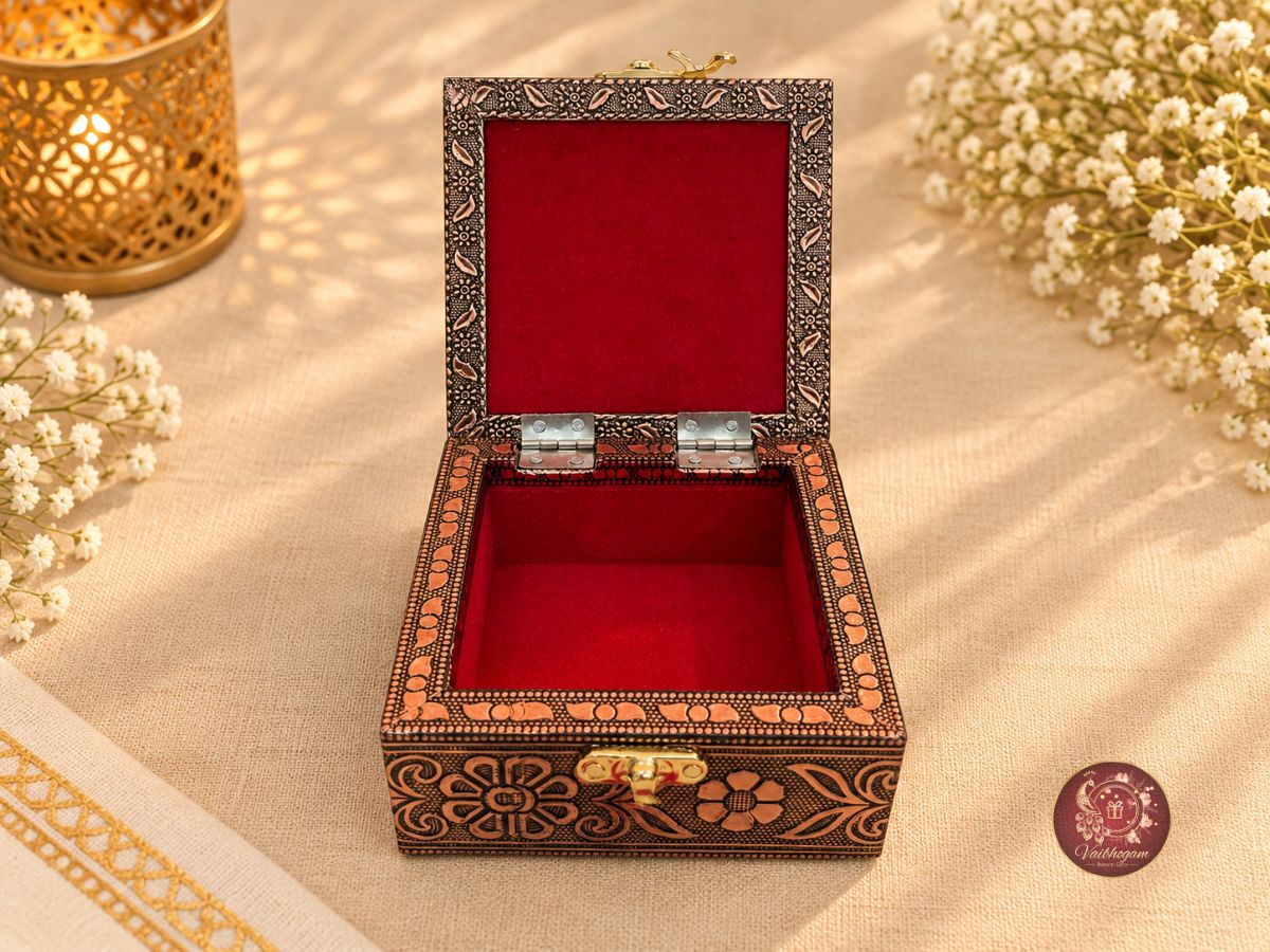 Pichwai Wooden Jewel Box image 2