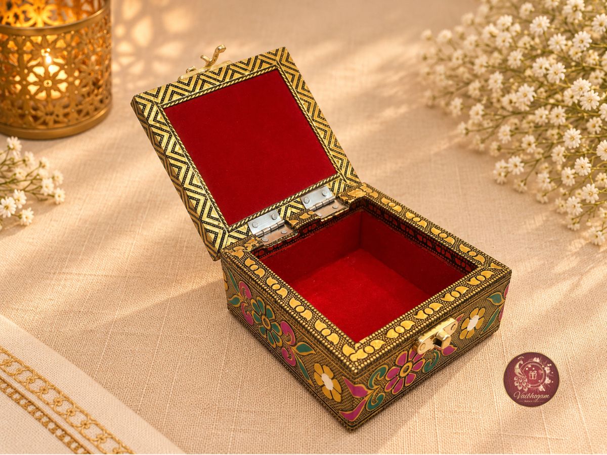 Peacock Wooden Jewel Box image 2