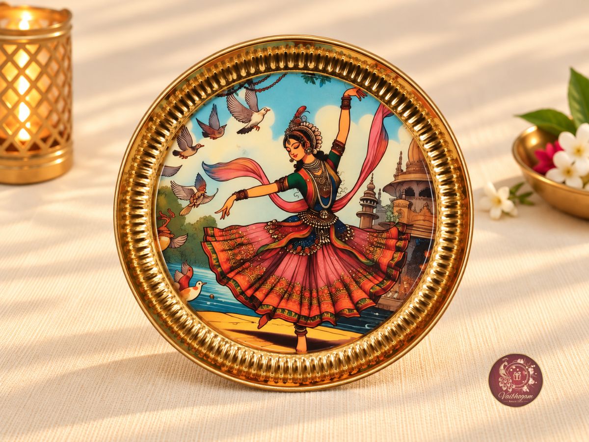 Pichwai Brass Plate image 4