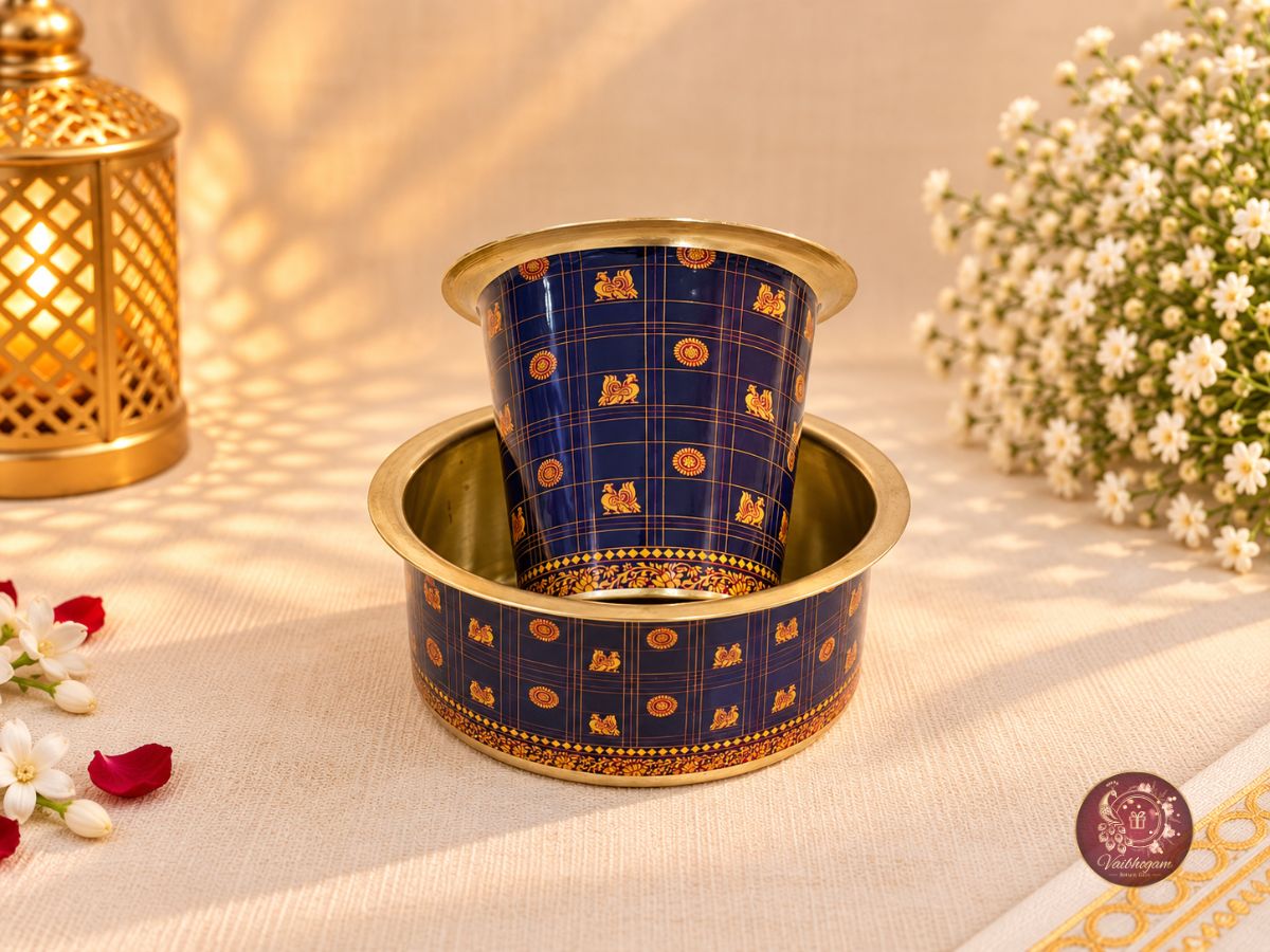 Printed Brass Dabara Set