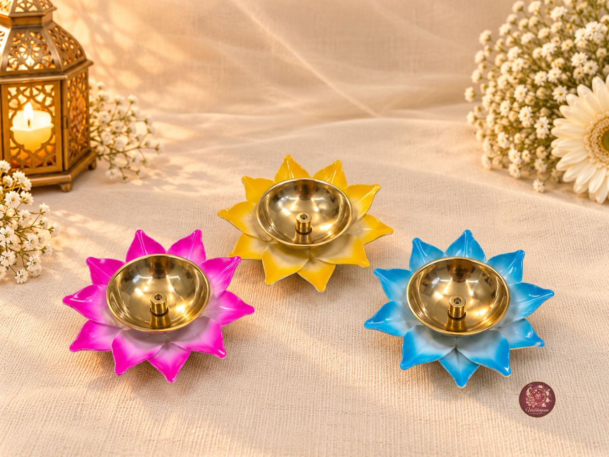 Flower Brass Diya
