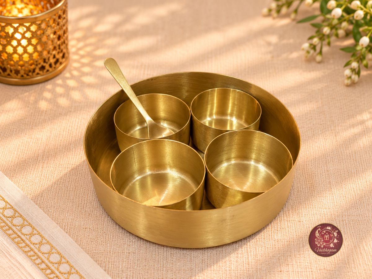 Brass Peacock Spice Box image 2
