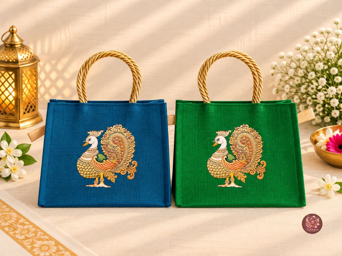 Jute Raw Silk Bag