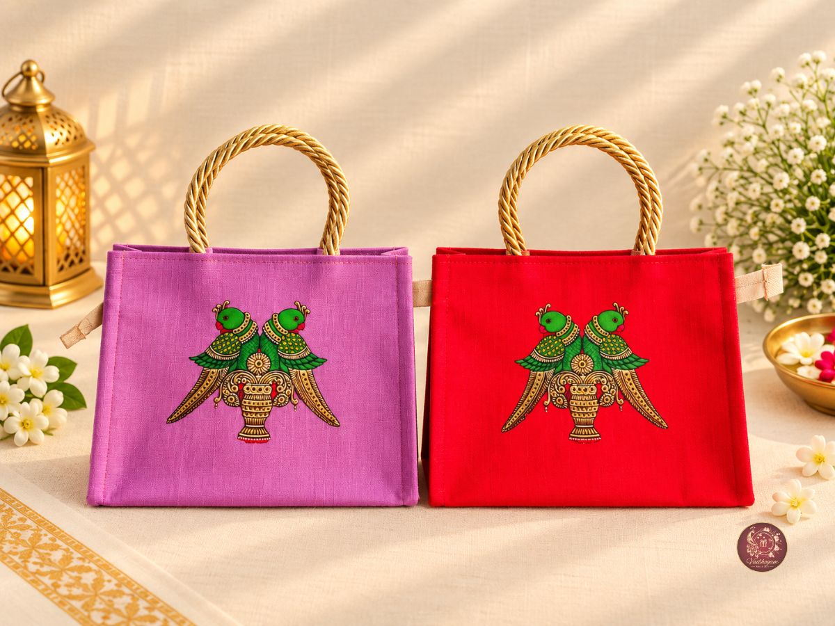 Jute Raw Silk Bag image 3